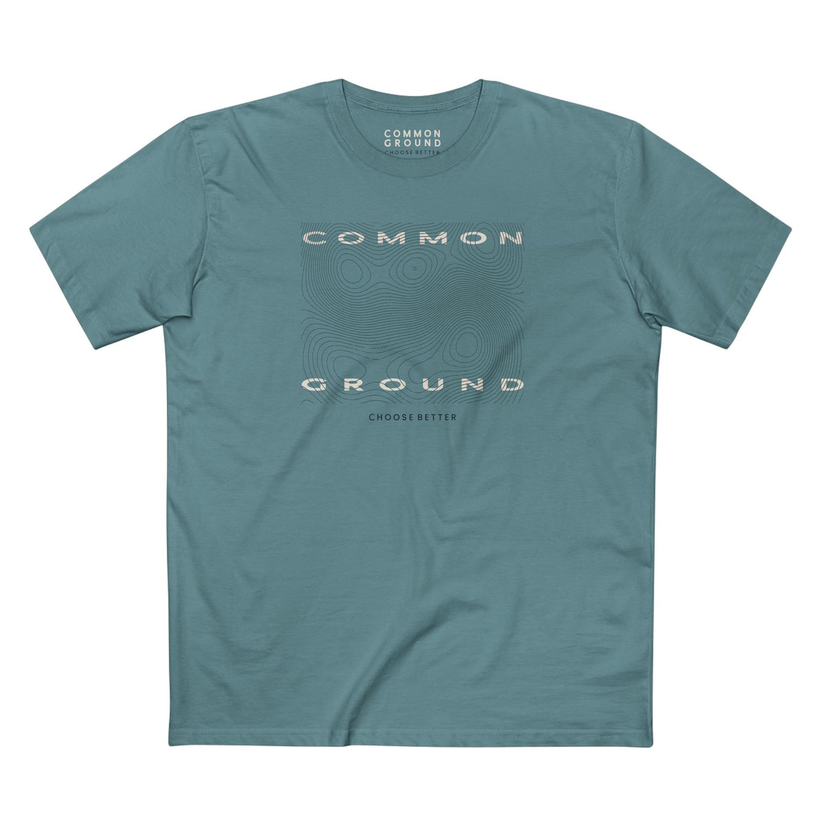 COMMON GROUND TOPOGRAPHY BLOCK PREMIUM T-SHIRT