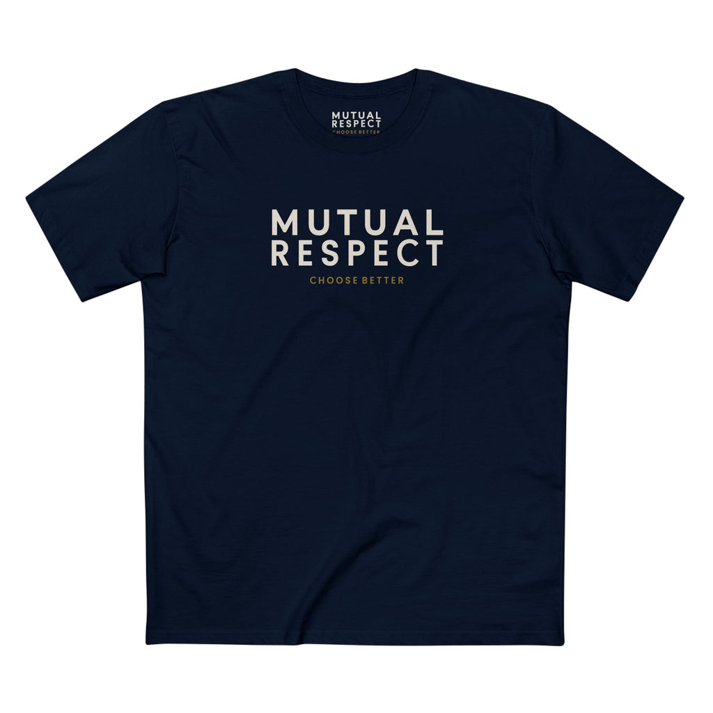 MUTUAL RESPECT SIGNATURE PREMIUM T-SHIRT in Midnight Navy