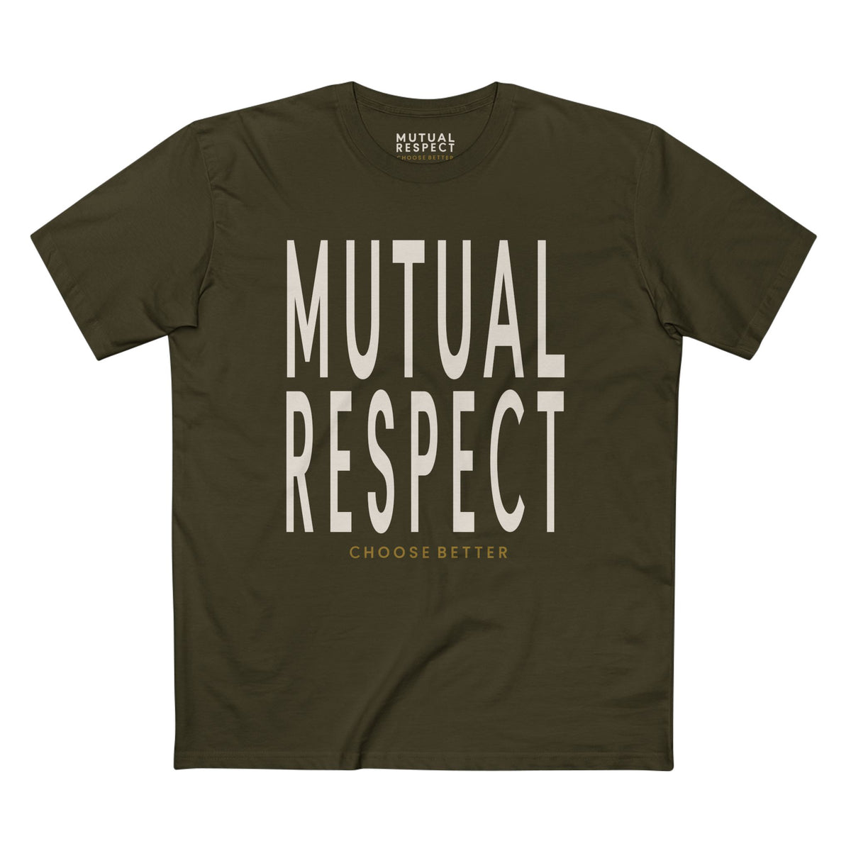 MUTUAL RESPECT BOLD PREMIUM T-SHIRT in Army