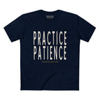 PRACTICE PATIENCE BOLD PREMIUM T-SHIRT in Midnight Navy