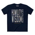 HUMILITY DEVELOPS WISDOM BOLD PREMIUM T-SHIRT in Midnight Navy