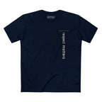 RESPECT MATTERS VERTICAL STREAM PREMIUM T-SHIRT in Midnight Navy
