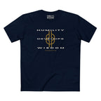 HUMILITY DEVELOPS WISDOM BESPOKE PREMIUM T-SHIRT in Midnight Navy