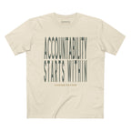 ACCOUNTABILITY STARTS WITHIN BOLD PREMIUM T-SHIRT in Natural