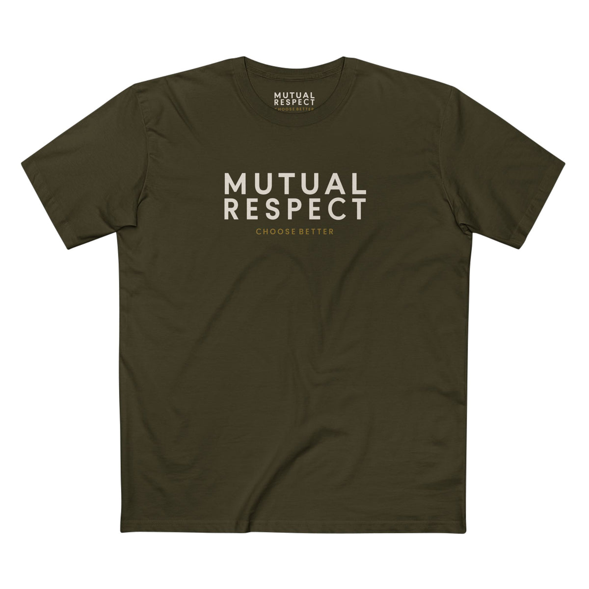 MUTUAL RESPECT SIGNATURE PREMIUM T-SHIRT in Army