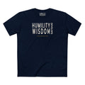 HUMILITY DEVELOPS WISDOM SIGNATURE PREMIUM T-SHIRT in Midnight Navy