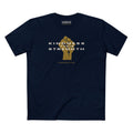 KINDNESS FUELS STRENGTH BESPOKE PREMIUM T-SHIRT in Midnight Navy