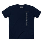 HUMILITY DEVELOPS WISDOM VERTICAL STREAM PREMIUM T-SHIRT in Midnight Navy