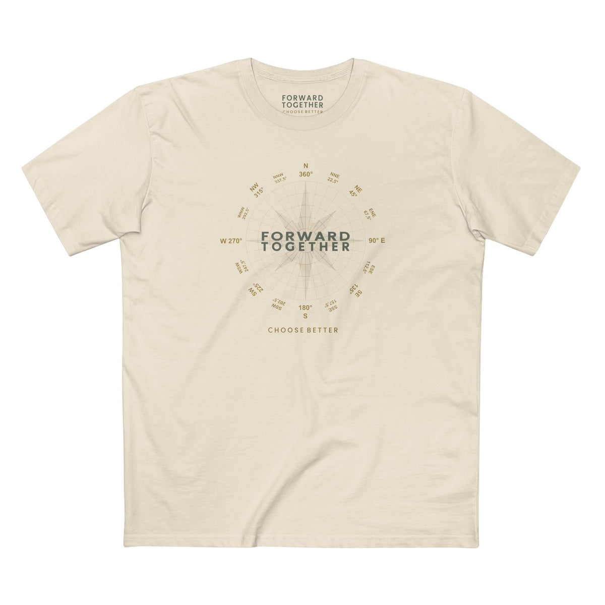 FORWARD TOGETHER BESPOKE PREMIUM T-SHIRT in Natural