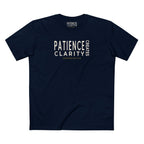 PATIENCE CREATES CLARITY SIGNATURE PREMIUM T-SHIRT in Midnight Navy