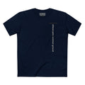 DIFFERENT PATHS COMMON GROUND VERTICAL STREAM PREMIUM T-SHIRT in Midnight Navy