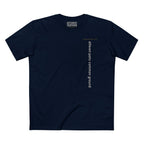 DIFFERENT PATHS COMMON GROUND VERTICAL STREAM PREMIUM T-SHIRT in Midnight Navy