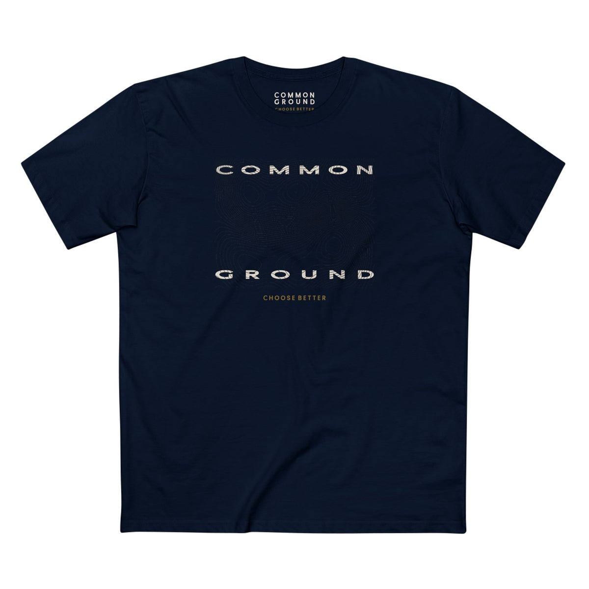 COMMON GROUND TOPOGRAPHY BLOCK PREMIUM T-SHIRT