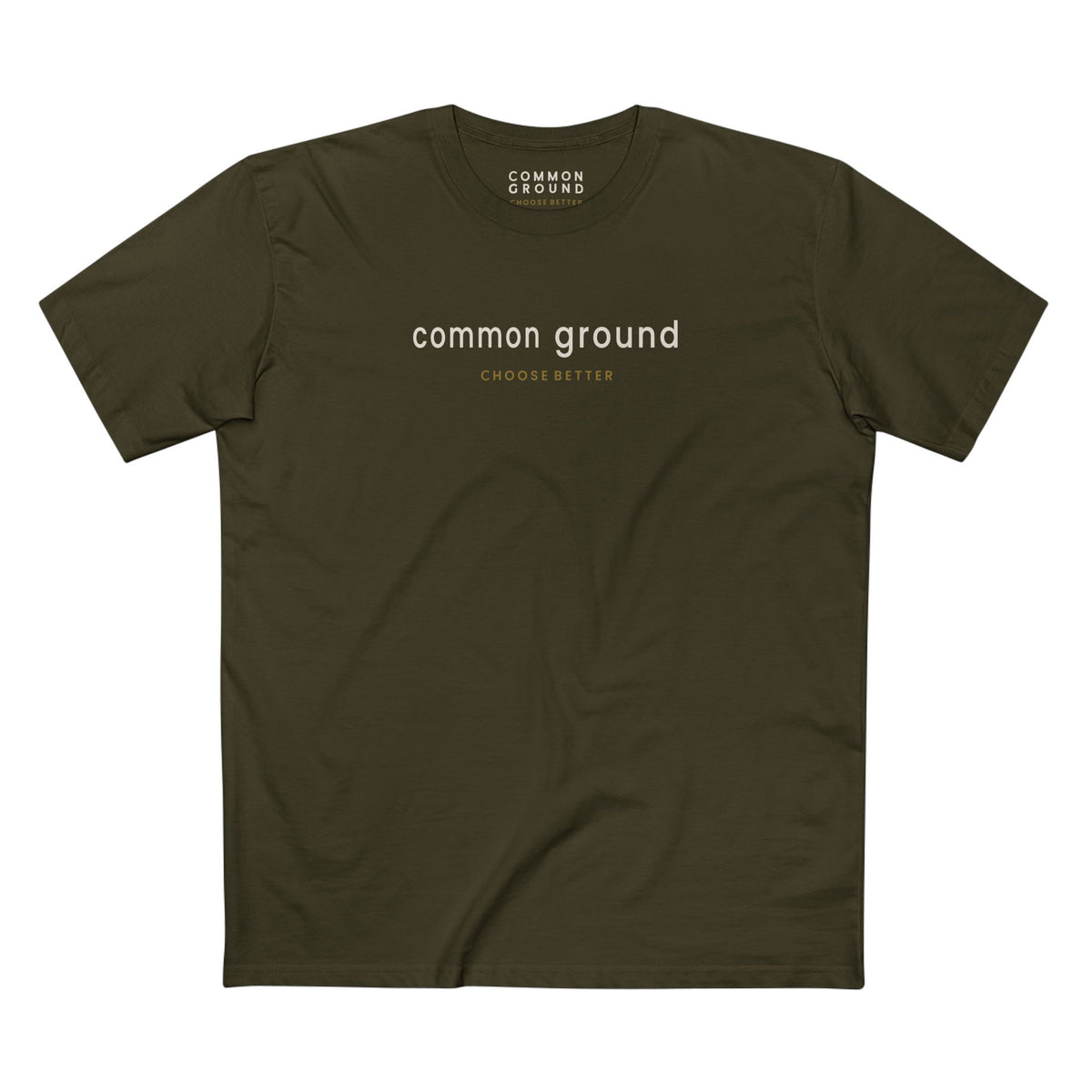 COMMON GROUND SUBTLE PREMIUM T-SHIRT in Army
