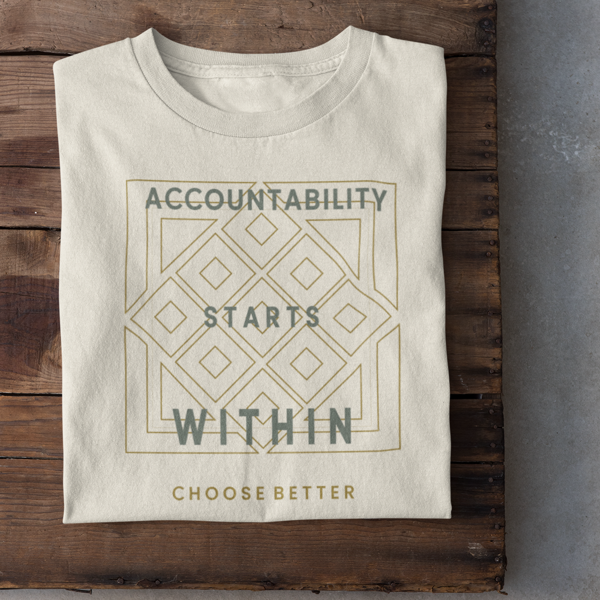 ACCOUNTABILITY STARTS WITHIN SQUARES PREMIUM T-SHIRT