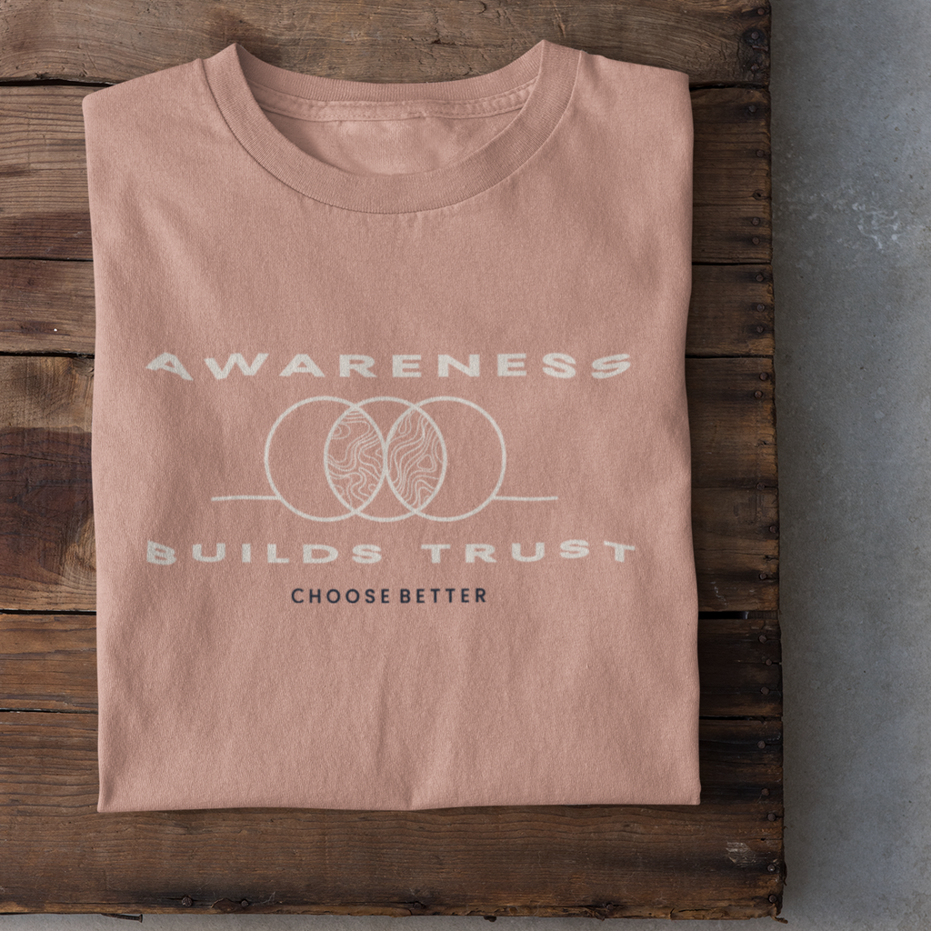 AWARENESS BUILDS TRUST EMBLEM PREMIUM T-SHIRT