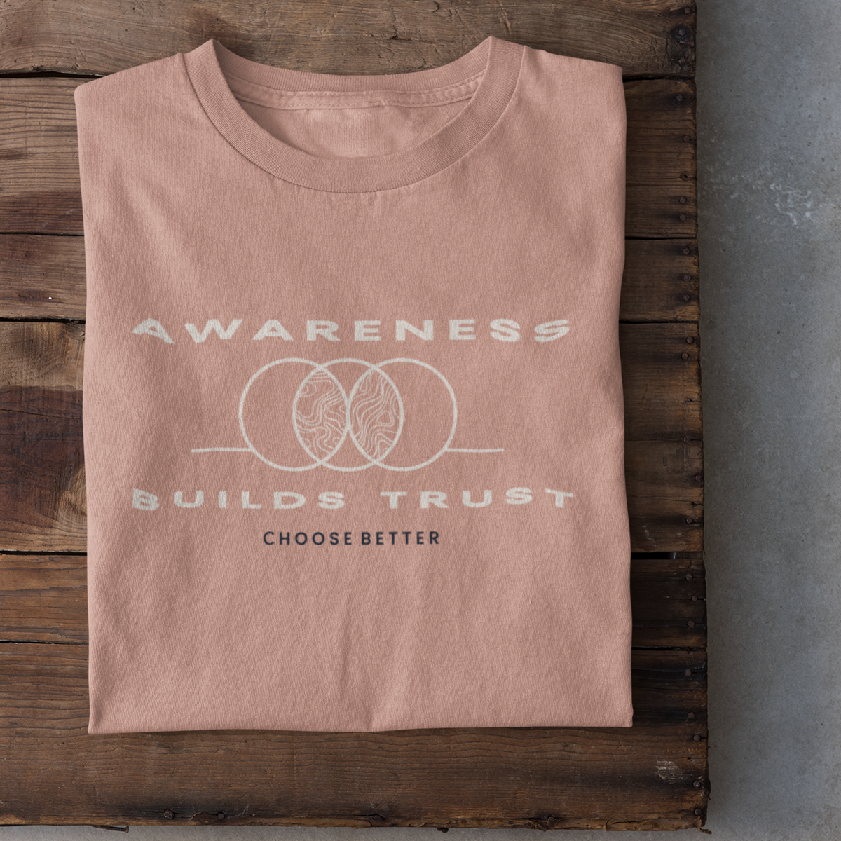 AWARENESS BUILDS TRUST EMBLEM PREMIUM T-SHIRT