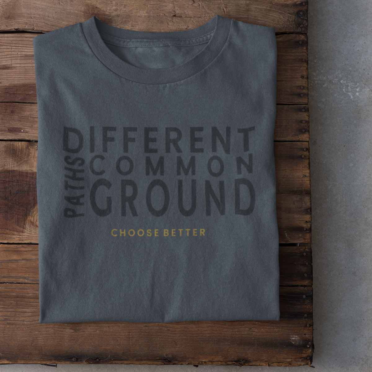 DIFFERENT PATHS COMMON GROUND PREMIUM T-SHIRT