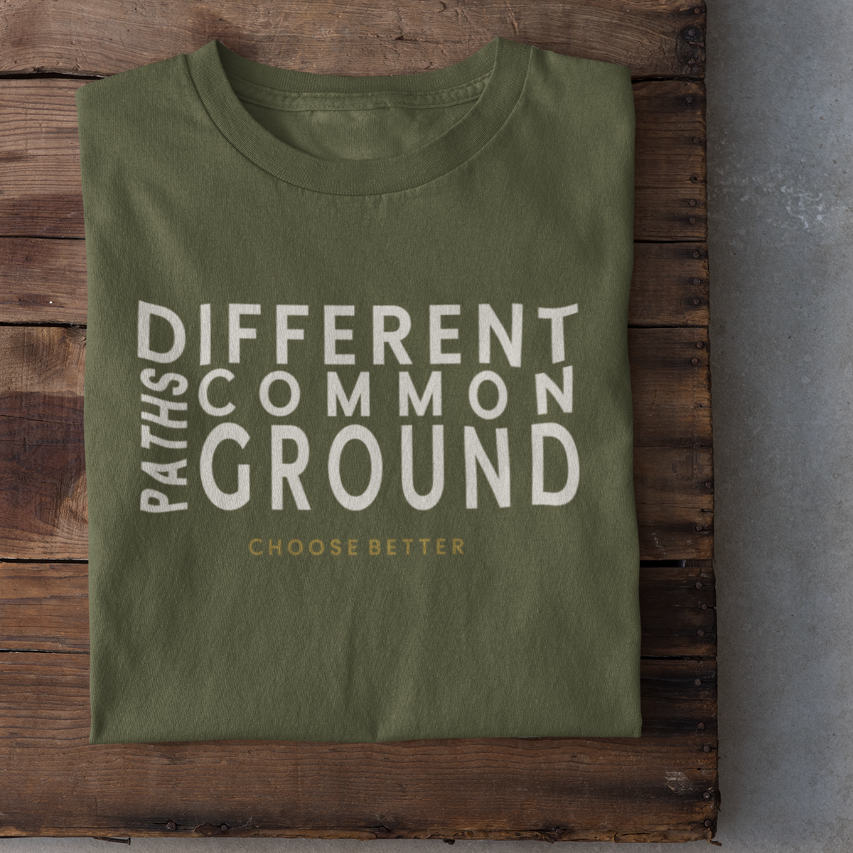 DIFFERENT PATHS COMMON GROUND SIGNATURE PREMIUM T-SHIRT