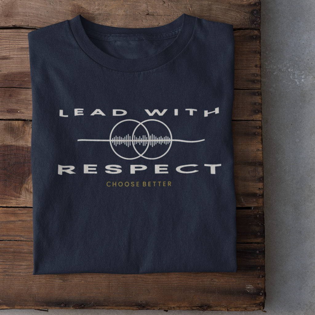 LEAD WITH RESPECT EMBLEM PREMIUM T-SHIRT