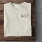 LEAD WITH RESPECT MINIMAL PREMIUM T-SHIRT