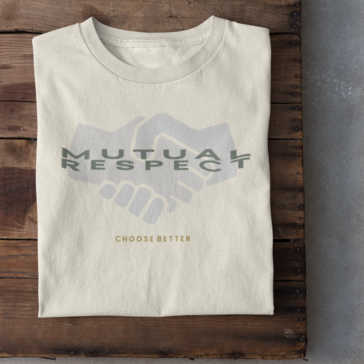 MUTUAL RESPECT HANDSHAKE PREMIUM T-SHIRT