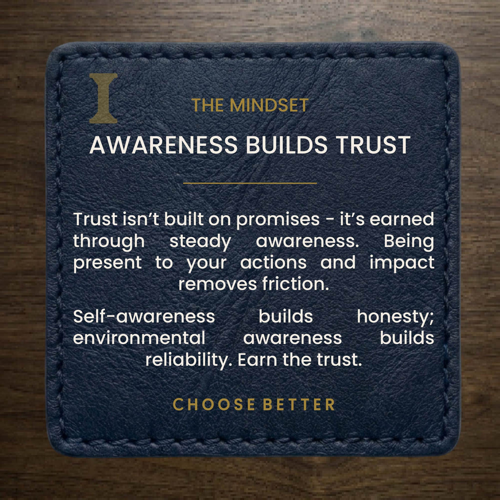 AWARENESS BUILDS TRUST MINIMAL PREMIUM T-SHIRT