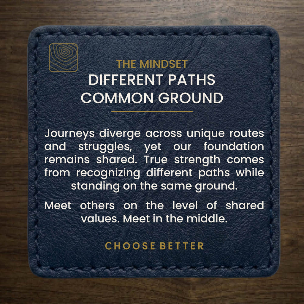 DIFFERENT PATHS COMMON GROUND HARDCOVER BOUND NOTEBOOK