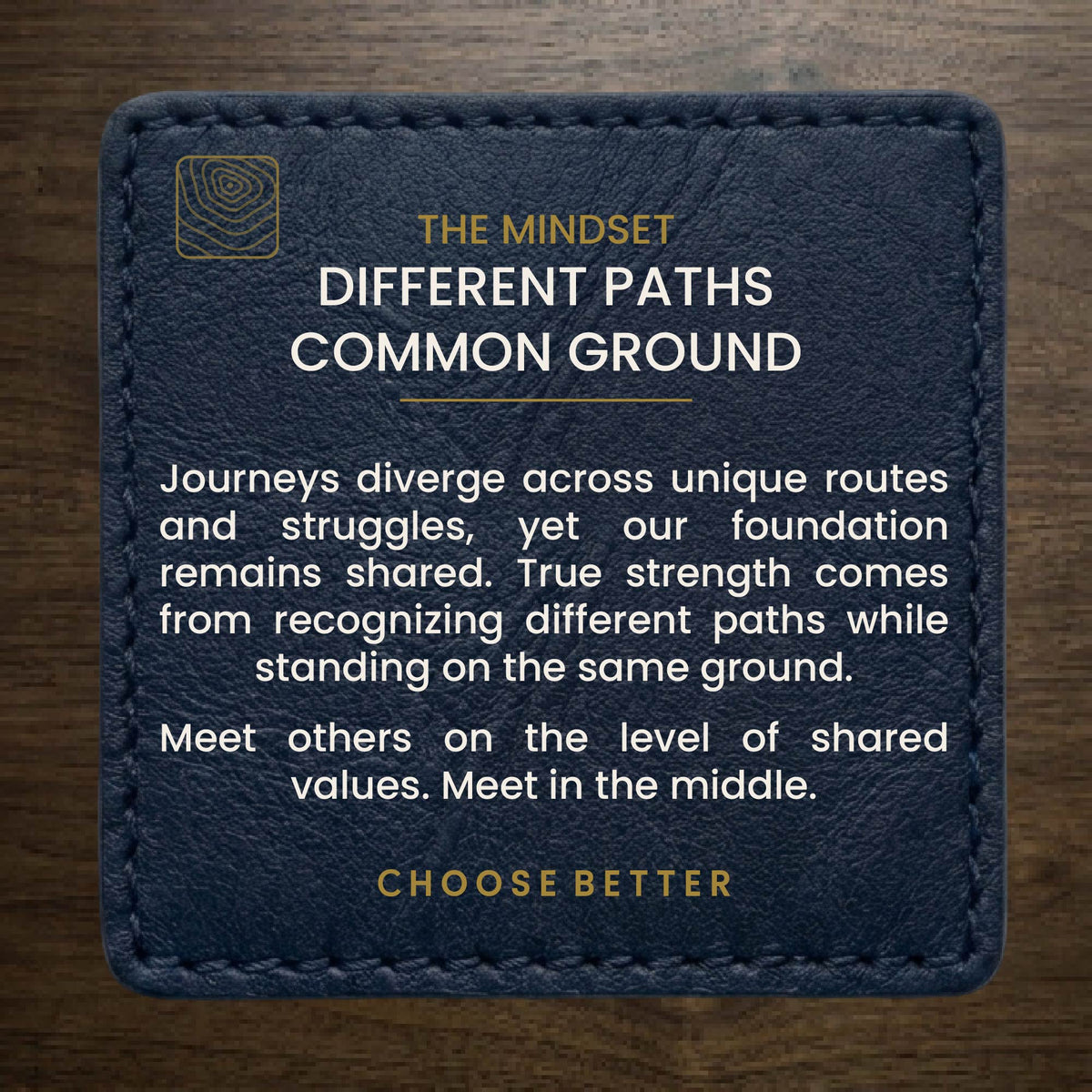 DIFFERENT PATHS COMMON GROUND PANORAMIC PREMIUM T-SHIRT