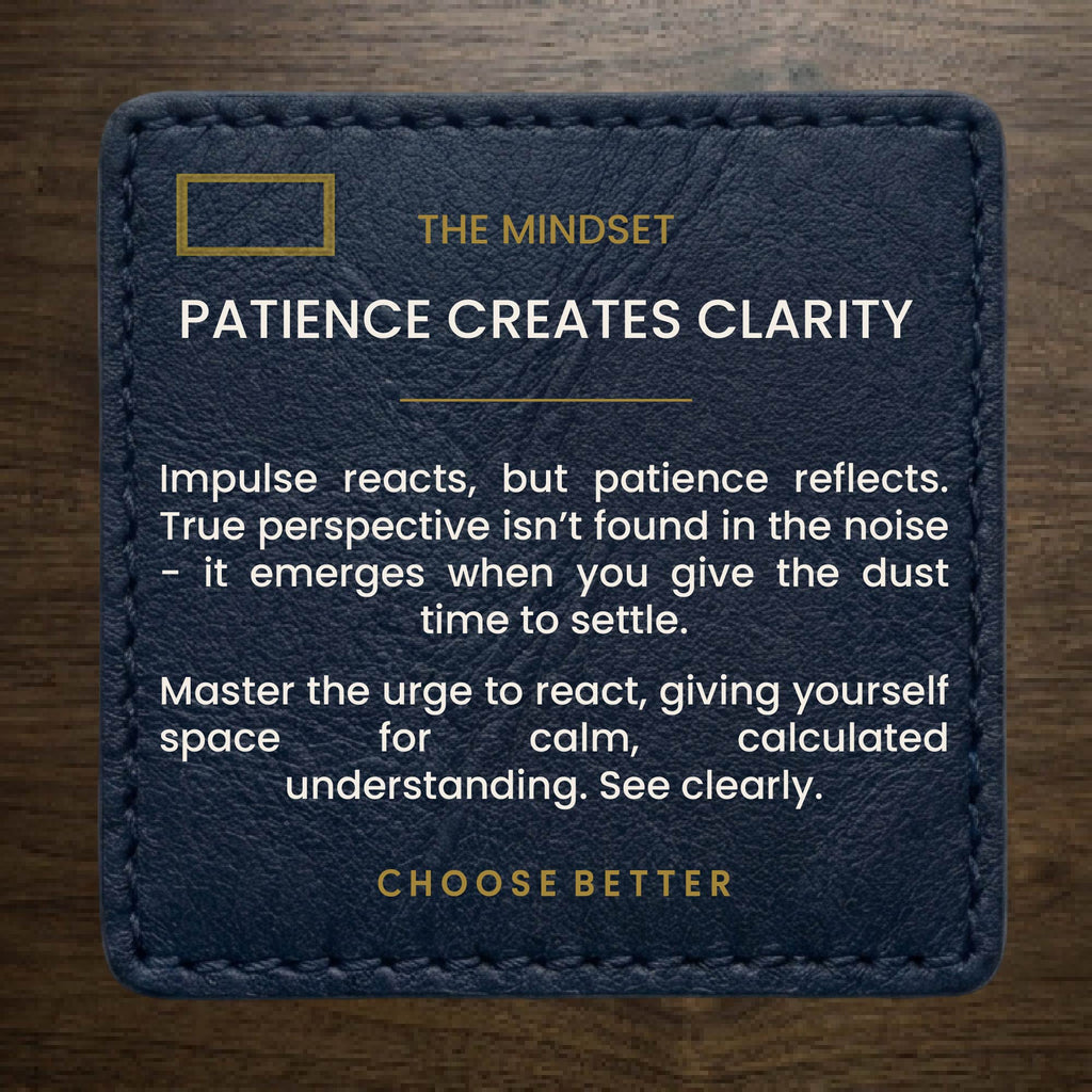 PATIENCE CREATES CLARITY MINIMAL PREMIUM T-SHIRT