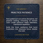 PRACTICE PATIENCE BADGE PREMIUM T-SHIRT