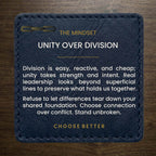UNITY OVER DIVISION EMBLEM PREMIUM T-SHIRT