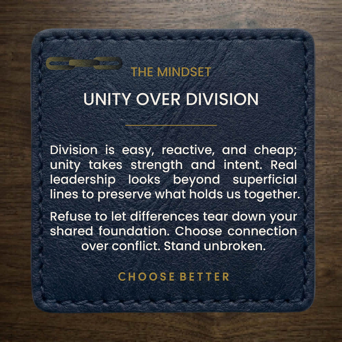 UNITY OVER DIVISION EMBLEM PREMIUM T-SHIRT