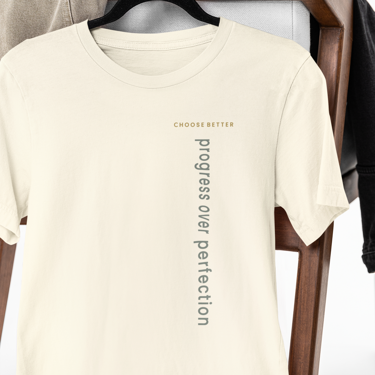 PROGRESS OVER PERFECTION VERTICAL STREAM PREMIUM T-SHIRT
