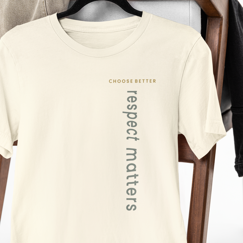 RESPECT MATTERS VERTICAL STREAM PREMIUM T-SHIRT