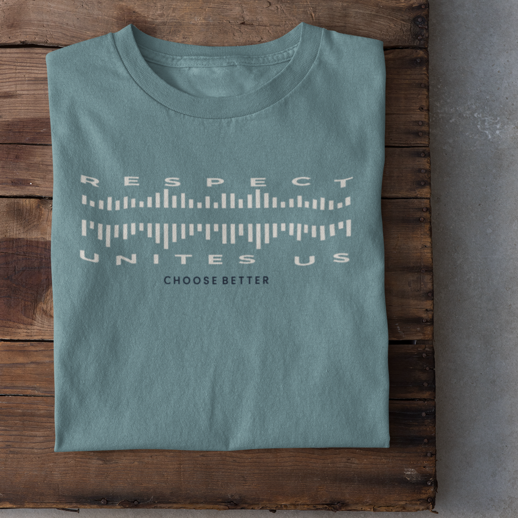 RESPECT UNITES US SOUNDWAVES PREMIUM T-SHIRT
