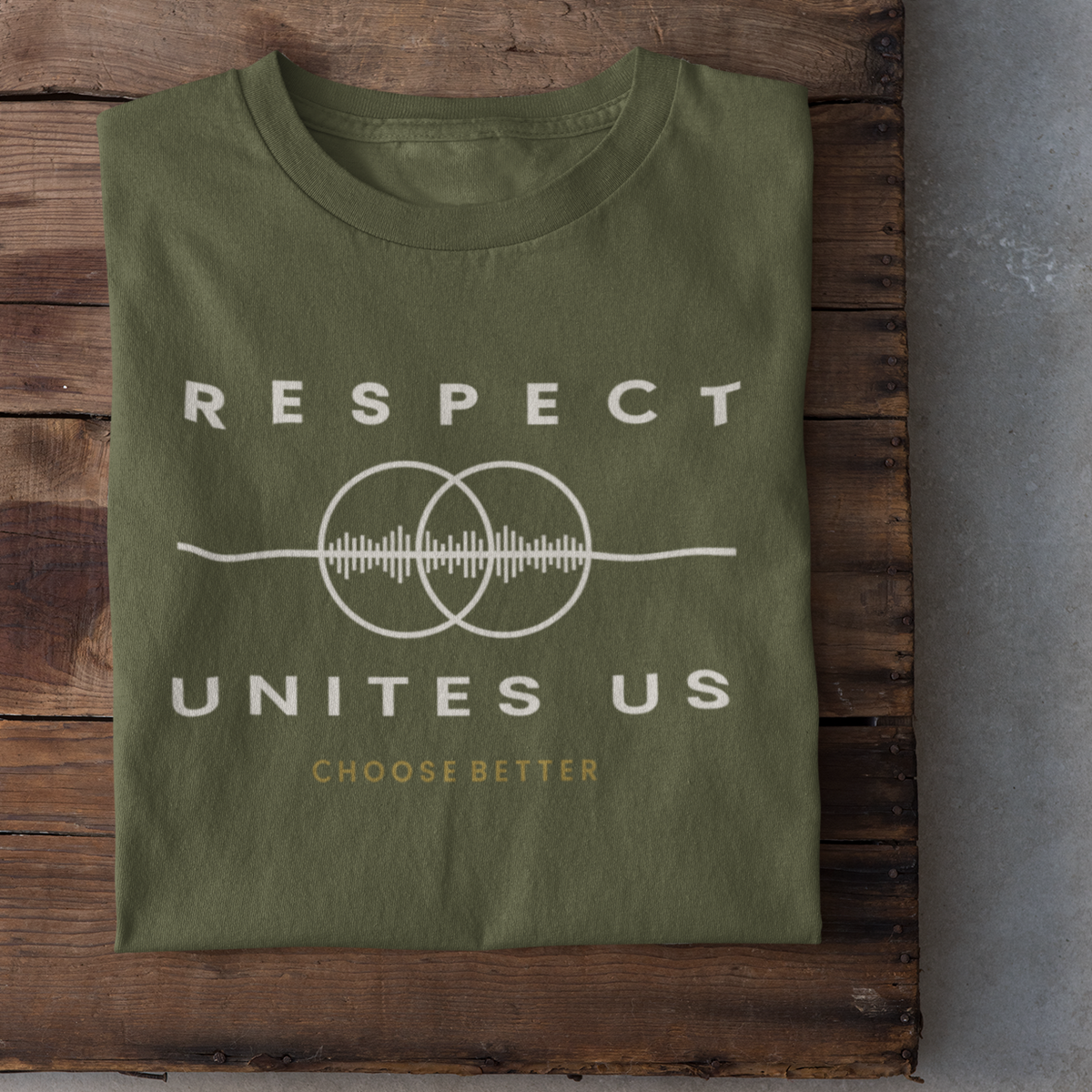 RESPECT UNITES US EMBLEM PREMIUM T-SHIRT
