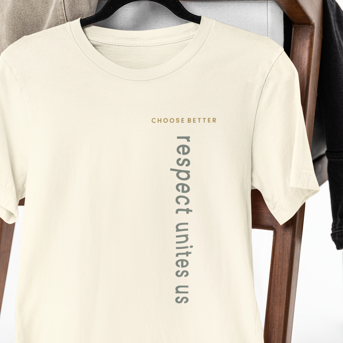 RESPECT UNITES US VERTICAL STREAM PREMIUM T-SHIRT