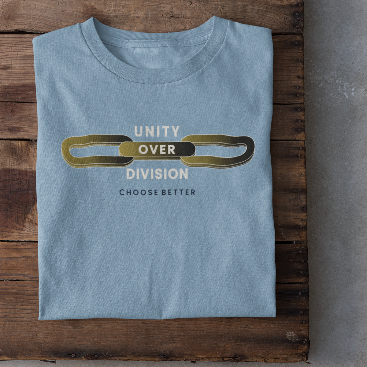 UNITY OVER DIVISION CHAIN LINKS PREMIUM T-SHIRT