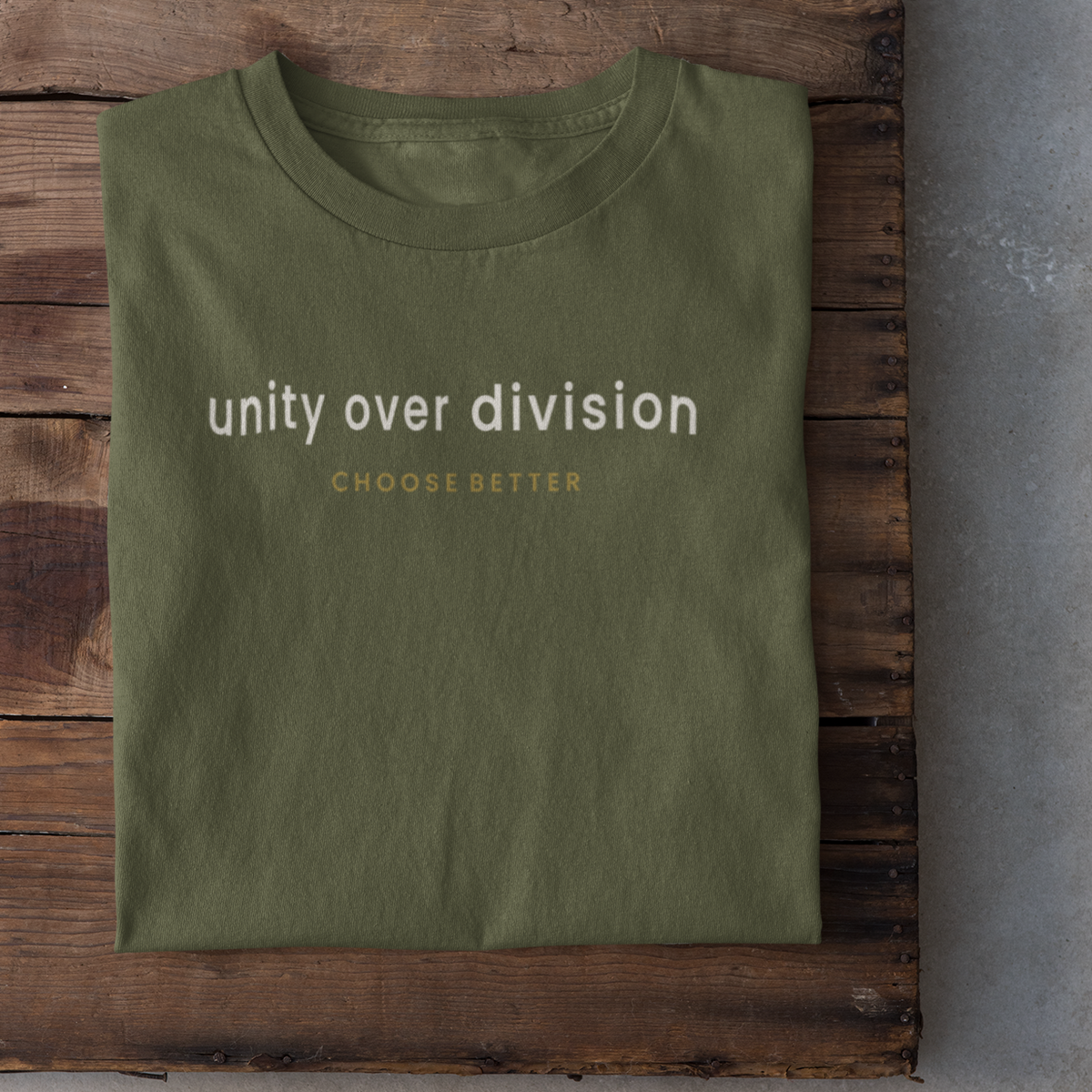 UNITY OVER DIVISION SUBTLE PREMIUM T-SHIRT
